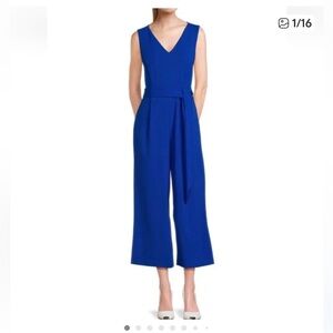 Calvin Klein Royal Blue Calvin Klein Blue Sleeveless Jumpsuit , Size 8